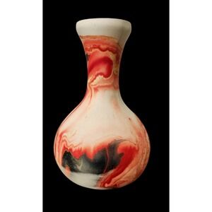 Hand Thrown NEMADJI Indian Pottery Vase Signed Indian Head Stamp  USA 6.5"
